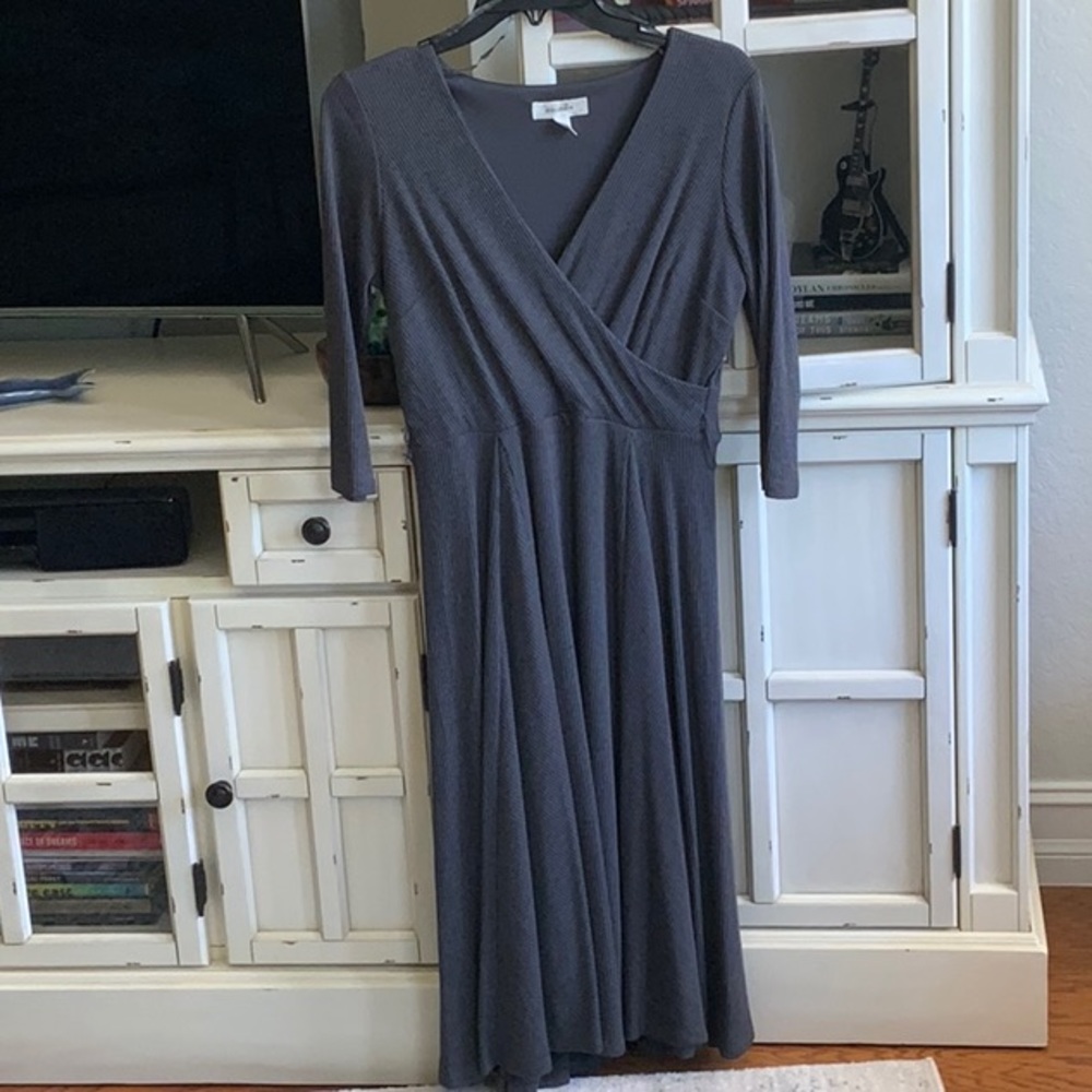 Size 10 grey sweater dress from Dressbarn